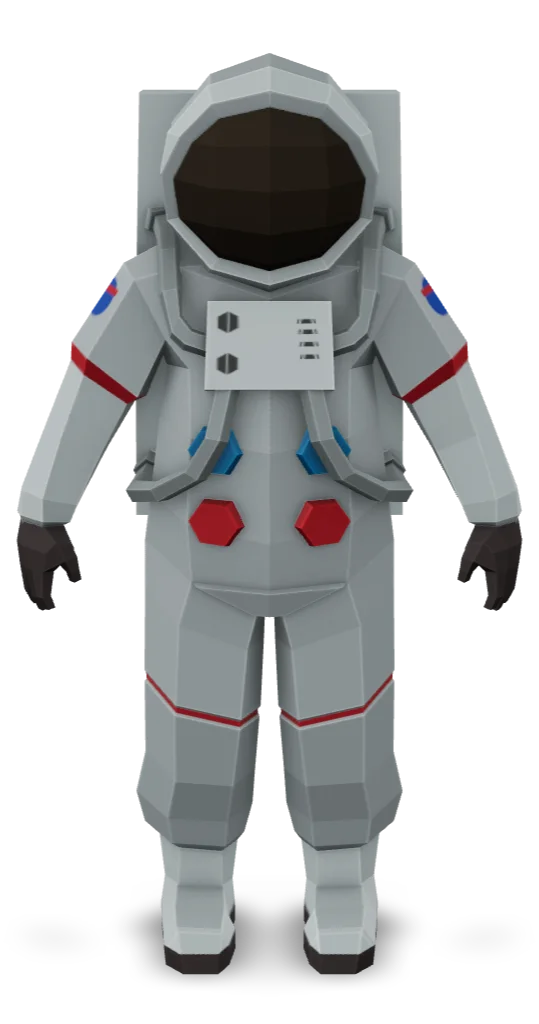 Astronaut 2D Photo